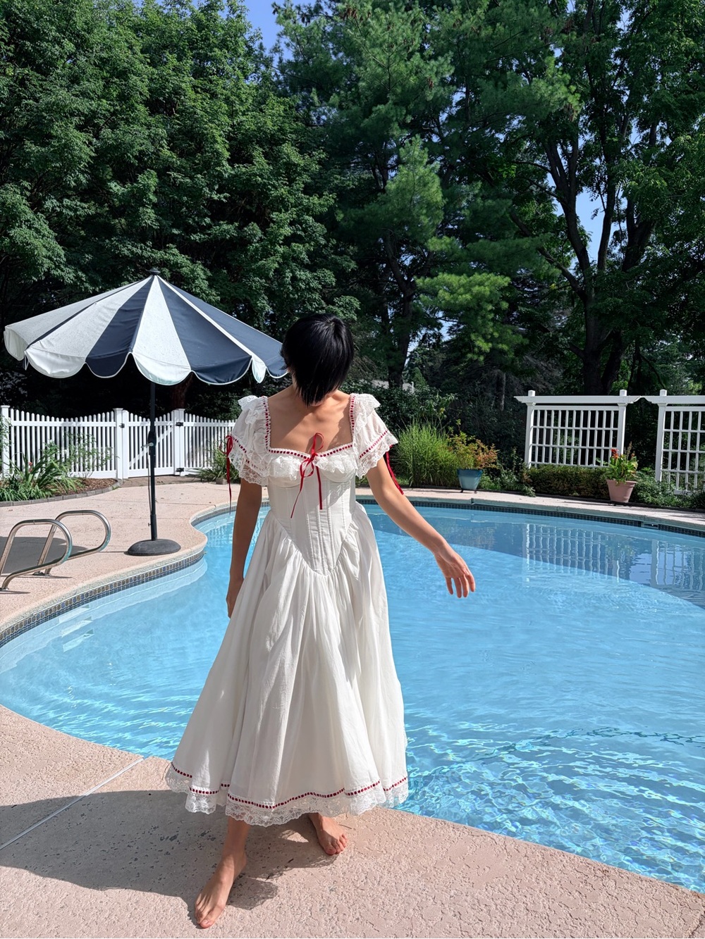 NWOT Selkie The Heathcliff Cupid Dress in White, Size S - Picture 3 of 15